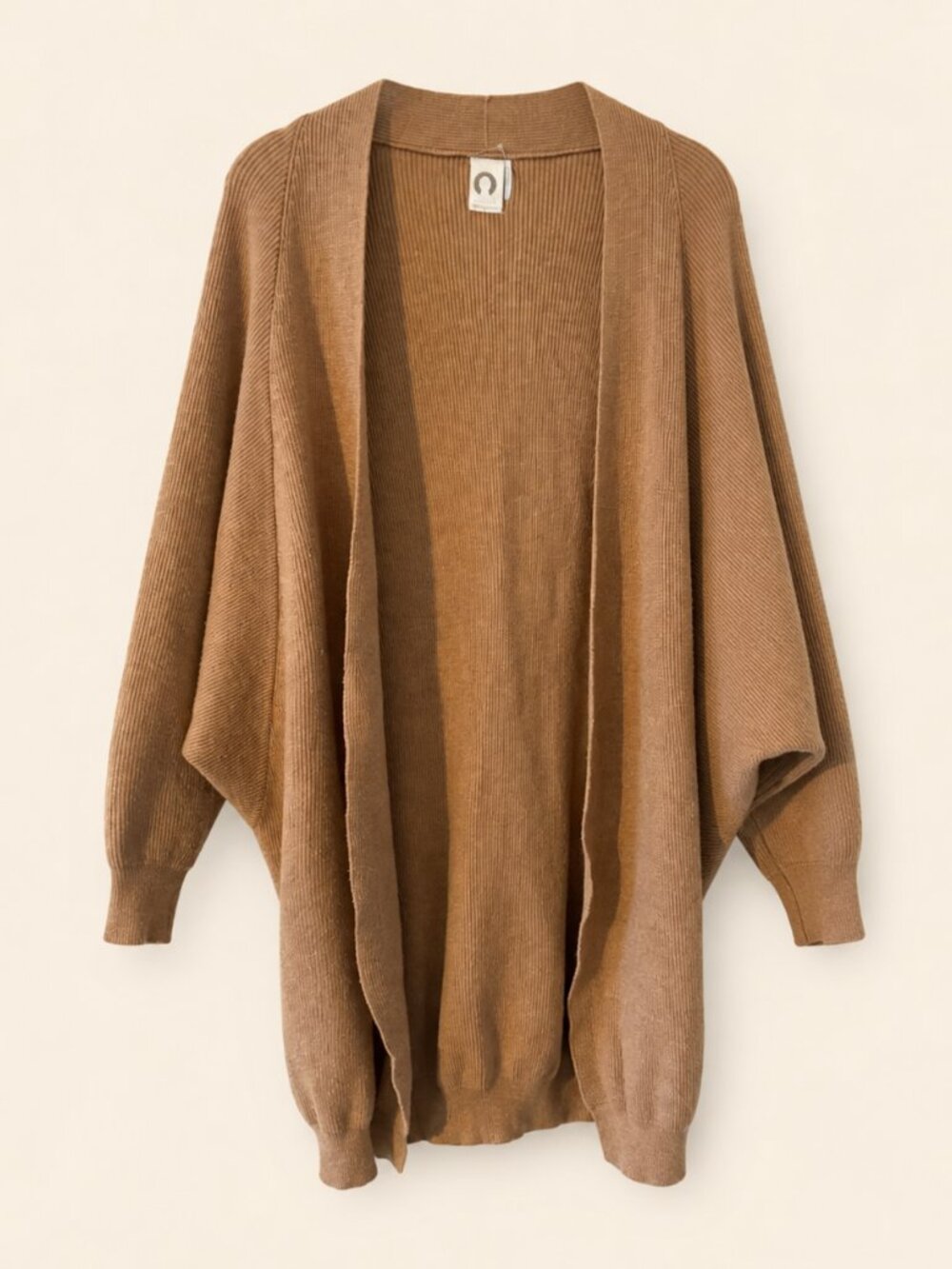 Anthropologie Akemi + Kin Camel Ribbed Cocoon Cardigan One Size